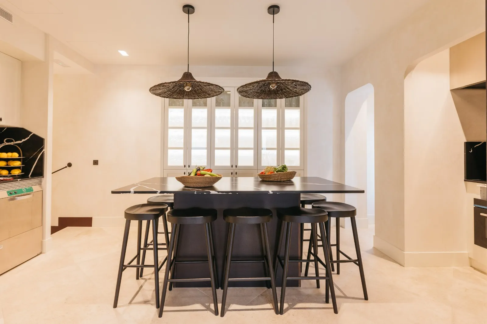 Isla central de la cocina